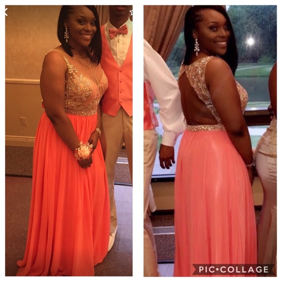 Dresses & Skirts - This is a beautiful Coral gown. Only worn once!